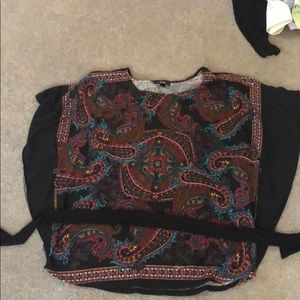 Flowy Blouse with Loop around belt